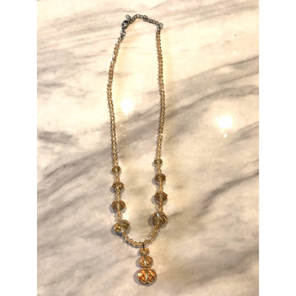 Champagne Yellow Necklace